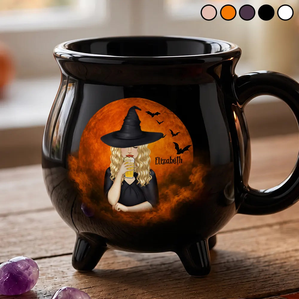 Witch Brew Halloween - Personalized Cauldron Mug