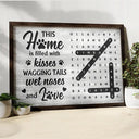 Family, Pet Lovers, LGBT, Single Mom, Single Dad, Happy - Word Search Puzzle A House Is Not A Home Without Pawprints - Personalized Poster