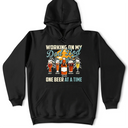 Gift For Father,Gift For Grandpa,Funny - Working On My Dad Bod One Beer At A Time Fun Father - Personalized T Shirt