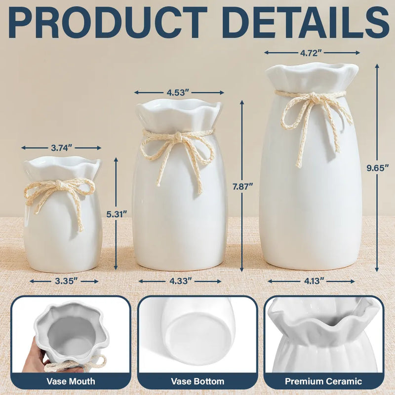 Gift For Mother,Gift For Grandma,Love - Mom Grandma Sweethearts - Personalized Ribbon Tie Flower Vase