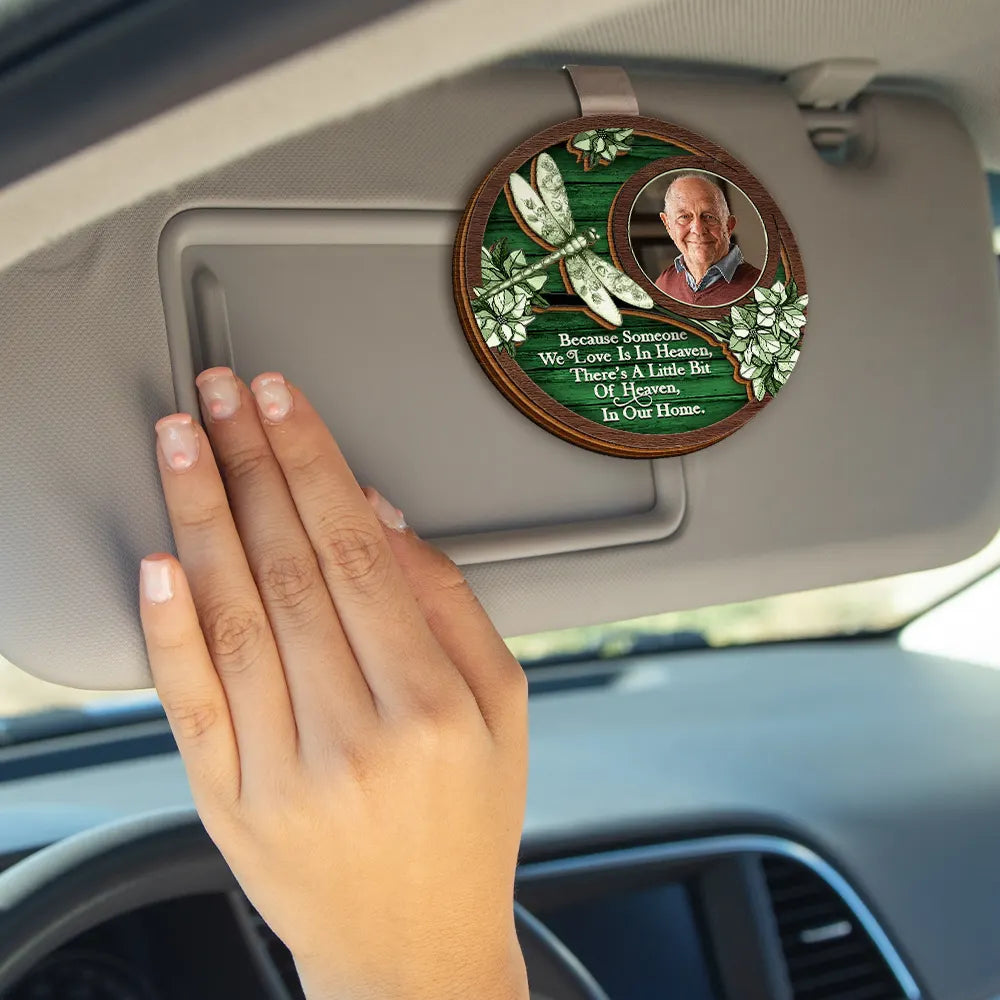 Memorial,Custom Photo,Love,Christmas - Custom Photo Memorial I Am Always With You Toile Art - Personalized Custom Shaped Car Visor Clip