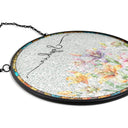 Gift For Yourself,Gift For Women,Happy - Birth Month Flower Watercolor Blooming In Love - Personalized Stained Glass Window Hanging Suncatcher