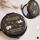 Mom,Daughters,Gift For Mother,Gift For Daughter,Love,Gift For Women - Birth Month Flowers I Would Choose You To Be My Daughter - Personalized Compact Mirror