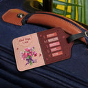 Gift For Wife,Gift For Girlfriend,Gift For Yourself,Gift For Women,Gift For Aunt,Gift For Mother,Gift For Grandma,Gift For Daughter,Gift For Sisters,Gift For Bestie,Happy,Christian,Icon - Created With A Purpose Birth Month Flower - Personalized Luggage Tag