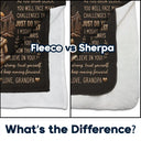 Gift For Son,Gift For Children,Inspirational,Vector - My Son Grandson Keep Moving Forward Just Do Your Best - Personalized Fleece Blanket, Sherpa Blanket