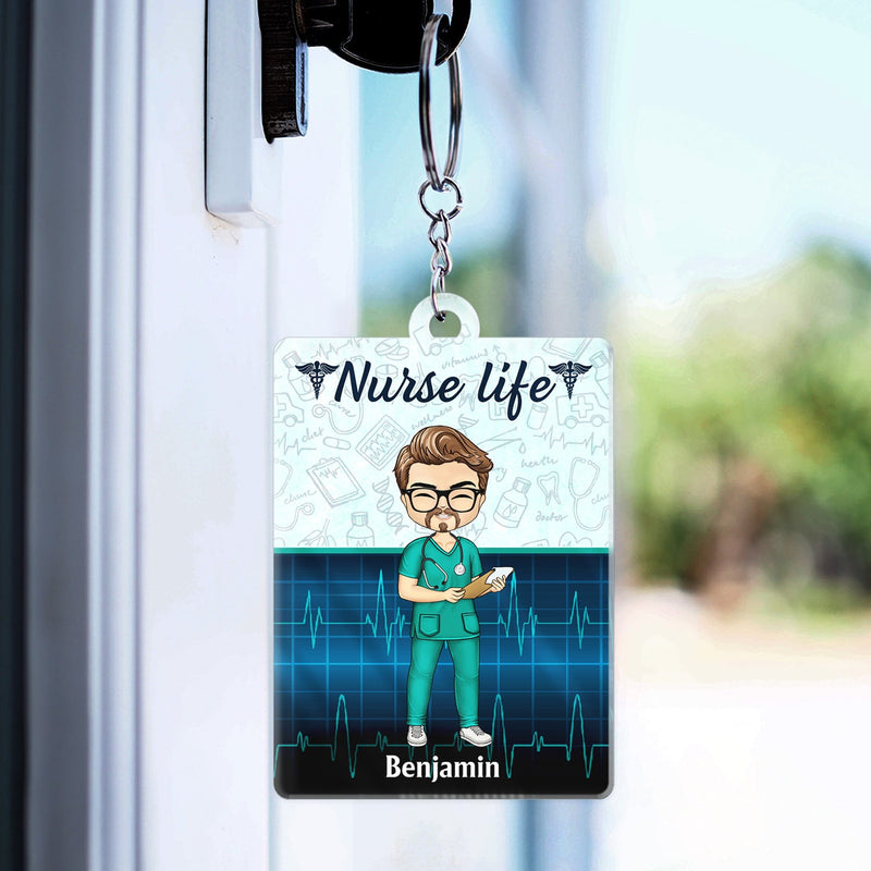 Nurse Nutrition Facts - Gift For Nurses - Personalized Custom Acrylic Keychain