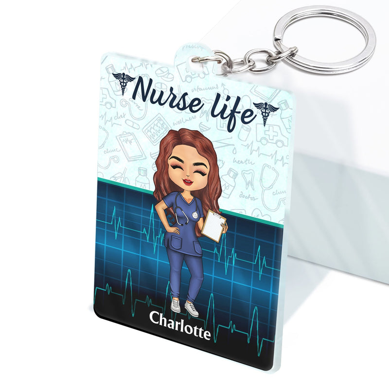 Nurse Nutrition Facts - Gift For Nurses - Personalized Custom Acrylic Keychain