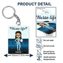 Nurse Nutrition Facts - Gift For Nurses - Personalized Custom Acrylic Keychain