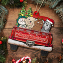 Happy Pawlidays - Christmas Gift For Dog, Cat, Pet Lovers - Personalized Wooden Cutout Ornament