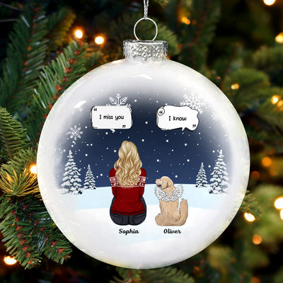 White Flat Ball Ornament