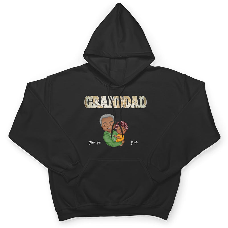 Grandkids Papa Daddy - Gift For Grandpa, Father, Uncle - Personalized T Shirt
