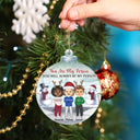 Work Made Us Colleagues - Christmas Gift For Co-worker, Besties, Best Friends - Personalized Custom Shaped Acrylic Ornament