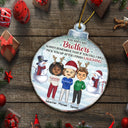 You And I Are Sisters Always Remember That If You Fall - Christmas Gift For Brothers, Siblings, Besties, Best Friends - Personalized Custom Shaped Acrylic Ornament