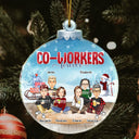 Besties Sisters Forever - Christmas Gift For Colleagues, Brothers, Siblings, Best Friends - Personalized Custom Shaped Acrylic Ornament