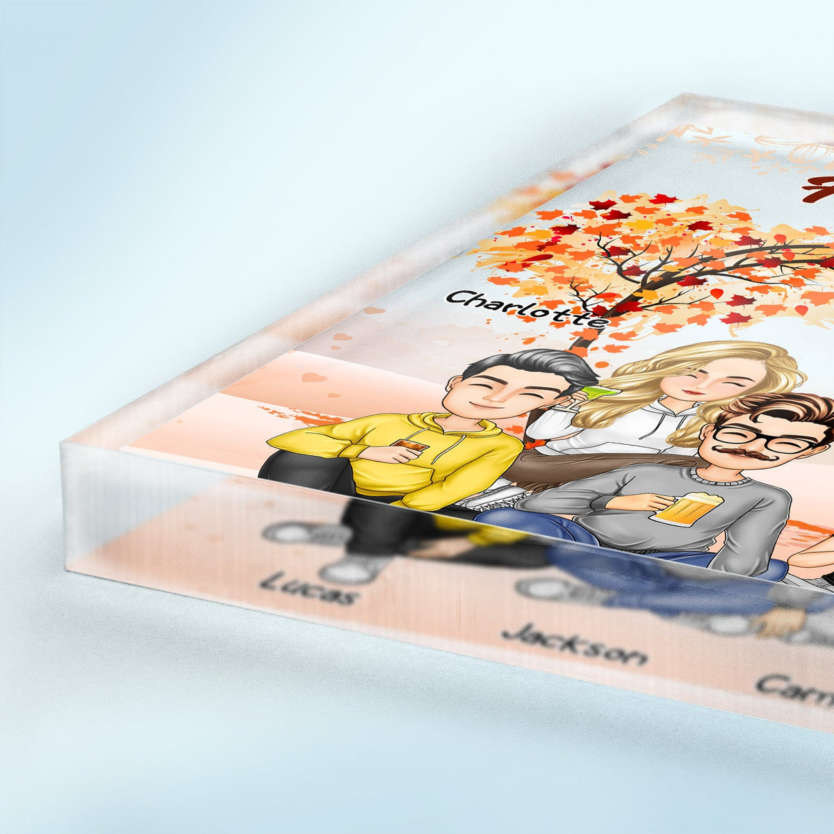 Besties Sisters Forever - Gift For Colleagues, Brothers, Siblings, Best Friends - Personalized Square Shaped Acrylic Plaque