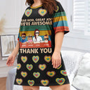 Dear Mom Great Job We're Awesome Thank You Young - Birthday, Loving Gift For Mother, Grandma, Grandmother - Personalized Women's Sleep Tee