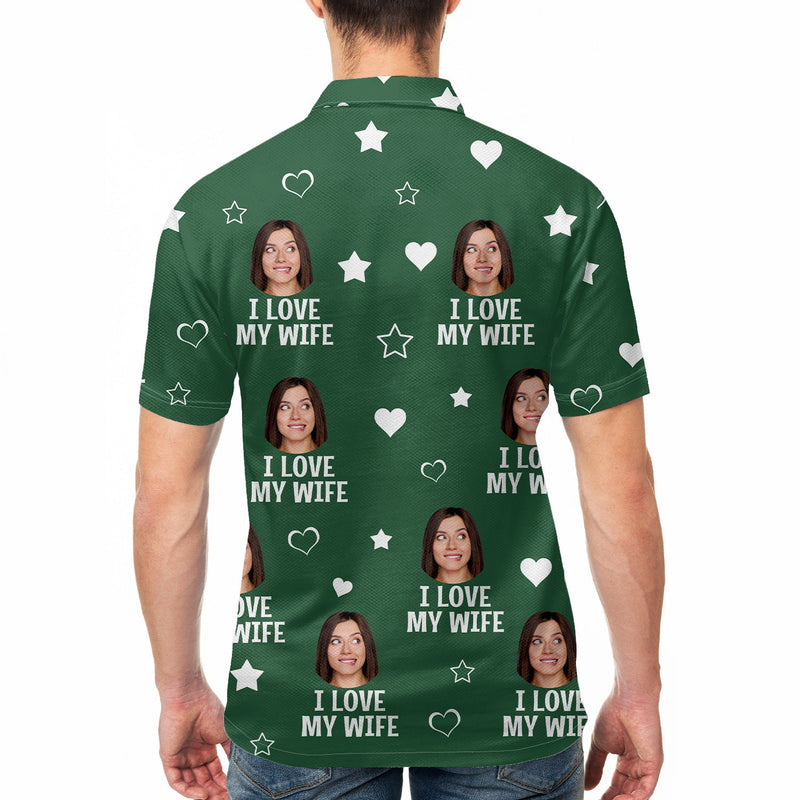 Custom Photo Funny I Love My Lover - Gift For Husband, Boyfriend - Personalized Polo Shirt
