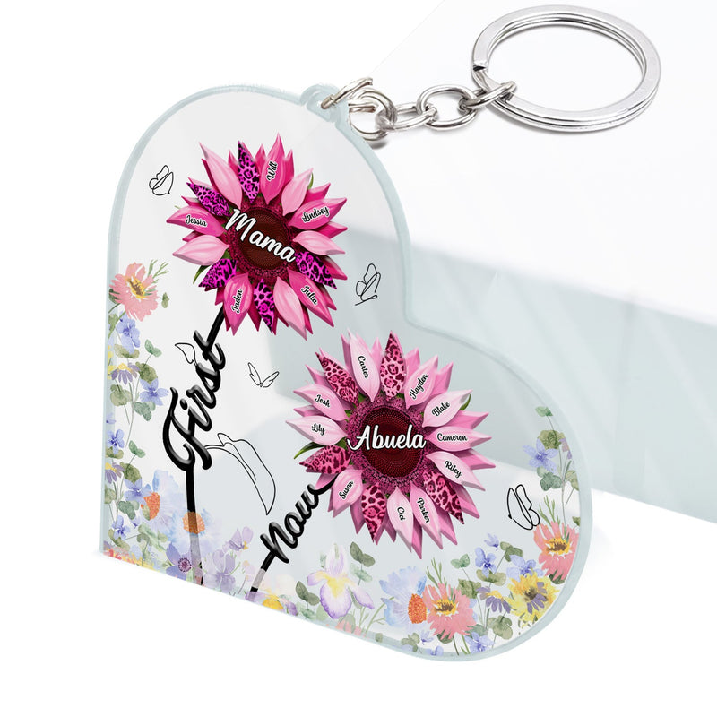 First Mom Now Grandma - Gift For Mothers, Grandmas, Aunties - Personalized Acrylic Keychain