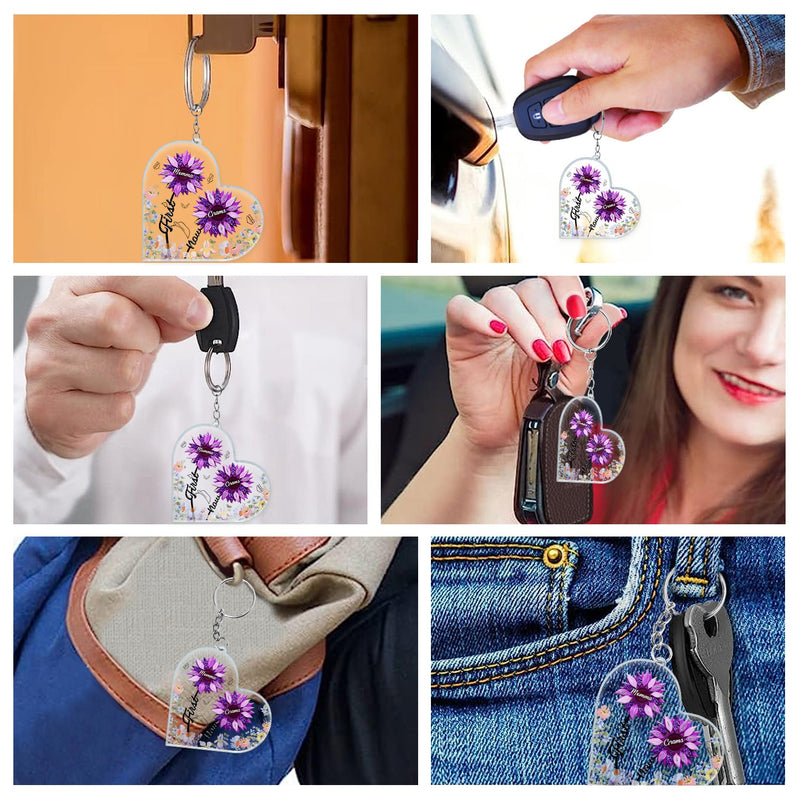 First Mom Now Grandma - Gift For Mothers, Grandmas, Aunties - Personalized Acrylic Keychain