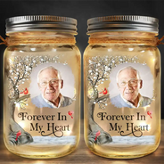 Custom Photo I'm Always With You - Personalized Mason Jar Light