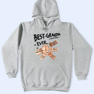 Gift For Father,Gift For Grandpa,Dad - Children,Happy - Best Dad Grandad Ever Fist Bump - Personalised T Shirt