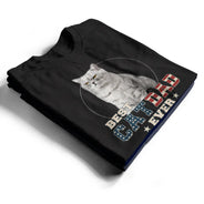 Custom Photo Best Dog Cat Dad Ever Stars And Stripes - Personalized T Shirt