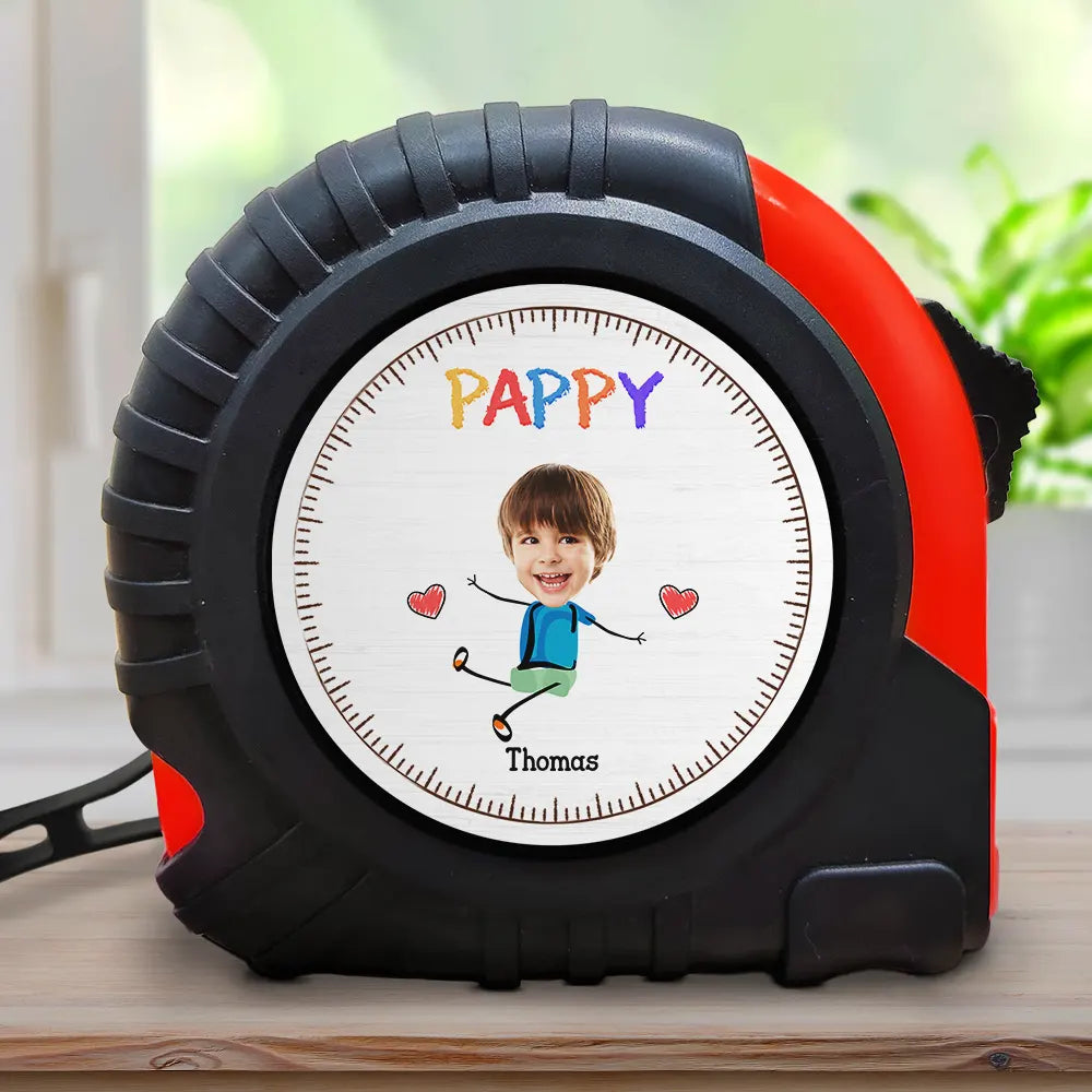 Custom Photo My Children Call Me Daddy Papa - Personalized Tape Measure