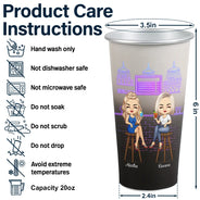 Warning! The Girls Are Drinking Again - Personalized Aluminum Color Changing Cup