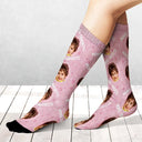 Custom Photo Mom's Favorite - Personalized Socks
