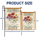 Birth Flowers Bouquet Grandma's Garden - Personalized Flag