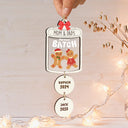 Grandma Grandpa Mom Dad Perfect Patch Cookies - Personalized Mix Ornament With Wooden Tag