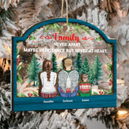 The Greatest Gift Our Parents Gave Us Sibling - Personalized 2-Layered Mix Ornament