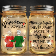 Gift For Mother, Gift For Daughter, Gift For Son - Distance Means So Little When Someone Means So Much - Personalized Mason Jar Light