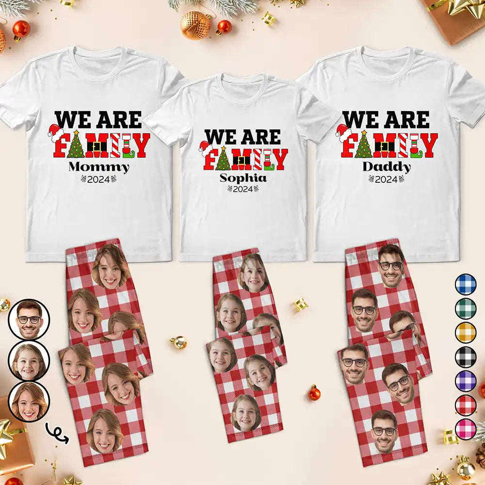 Custom Photo Family Christmas Making Memories Together - Personalized Loungewear Set