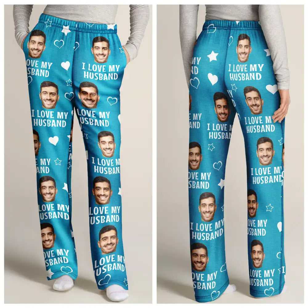 Family - Custom Photo I Love My Family - Personalized Kid Pajama Pants