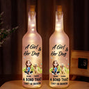 Dog Mom,Love - A Girl And Her Dogs A Bond That Can't Be Broken 3D Dog Mom - Personalized Bottle Light