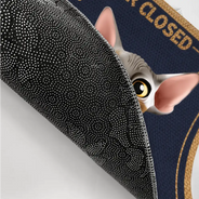 Cat Lovers, Pet Lovers, Funny, Cat Mom, Cat Dad - Please Keep Door Closed Cats Planning Escape Funny - Personalized Doormat