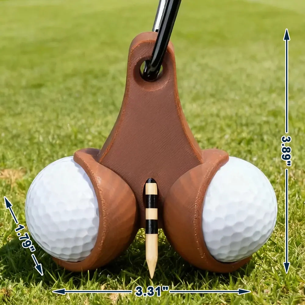 Funny,Golf,Sport Dad,Gift For Husband,Gift For Boyfriend,Gift For Men,Gift For Yourself,Gift For Grandpa,Dad's Hobby,Grandma's Hobby,Gift For Father - Custom Photo My Lucky Balls - Personalized 3D Printed Golf Ball Tee Holder