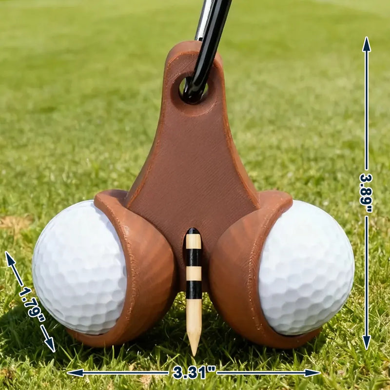 Funny,Golf,Sport Dad,Gift For Husband,Gift For Boyfriend,Gift For Men,Gift For Yourself,Gift For Grandpa,Dad's Hobby,Grandma's Hobby,Gift For Father - My Lucky Balls If Found Return To This Guy - Personalized 3D Printed Golf Ball Tee Holder