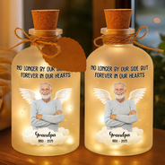 Family, Pet Lovers, Pet Mom, Pet Dad, Pet Couple, Dog Lovers, Dog Mom, Dog Dad, Dog Couple, Cat Lovers, Cat Mom, Cat Dad, Cat Couple, Memorial, Sad - Custom Photo Memorial Your Light Will Always Shine In My Heart - Personalized Short Bottle Light