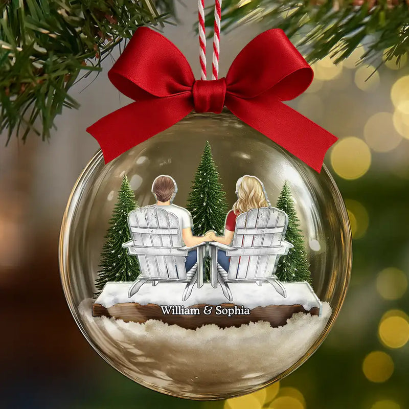 Gift For Couples,Christmas,Love - You And Me We Got This - Personalized 3D Acrylic Ball Ornament