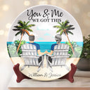 Gift For Couples,Gift For Husband,Gift For Wife,Gift For Boyfriend,Gift For Girlfriend,Love - You And Me We Got This - Personalized Ceramic Plate