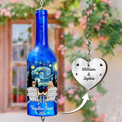 Wine Bottle Wind Chime