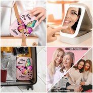 Gift For Yourself, Gift For Women - You Are Beautiful Christians - Personalized Makeup Box With LED Mirror