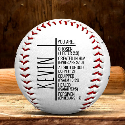 You Are Chosen Christian Baseball - Personalized Baseball, Softball