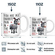 Gift For Couples,Gift For Husband,Gift For Wife,Gift For Boyfriend,Gift For Girlfriend,Funny - You Are My Favorite Pain - Personalized Mug