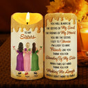 Gift For Bestie,Gift For Women,Happy,Top Market - You Are The Sister I Got To Choose 3D Effect - Personalized Flameless LED Candle