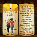 Gift For Bestie,Gift For Women,Happy,Top Market - You Are The Sister I Got To Choose 3D Effect - Personalized Flameless LED Candle