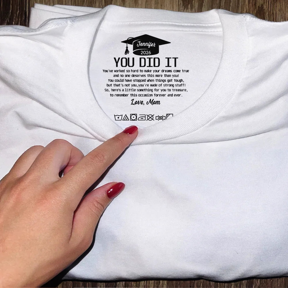 Graduation,Happy,Top Market - You Did It Amazing Journey Graduation Congratulations - Personalized T Shirt