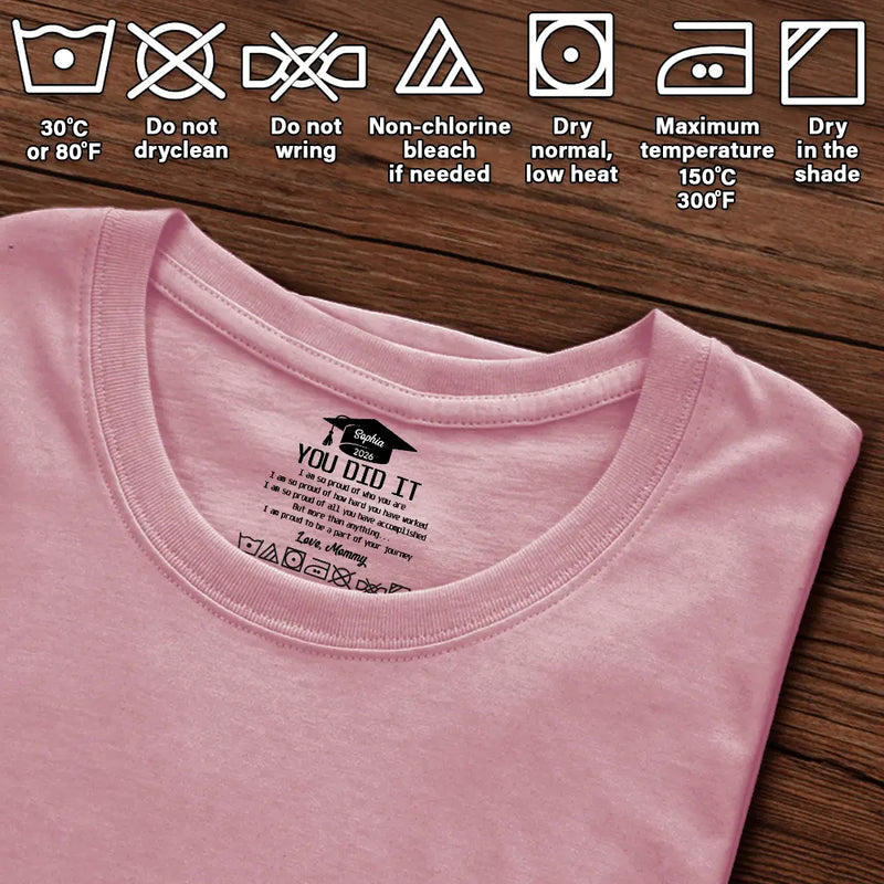 Graduation,Happy,Top Market - You Did It Amazing Journey Graduation Congratulations - Personalized T Shirt